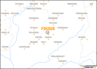 map of Fokoue