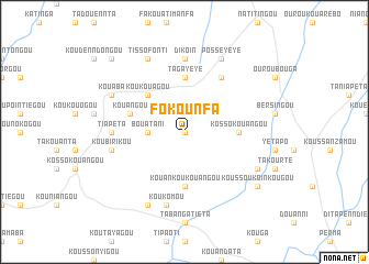 map of Fokounfa