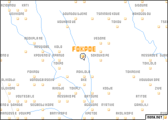 map of Fokpoé