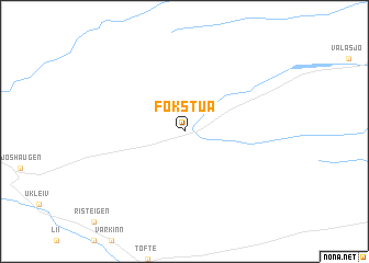 map of Fokstua