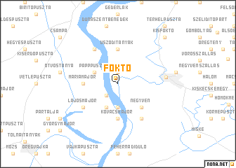 map of Foktő