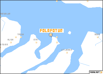 map of Folafótur