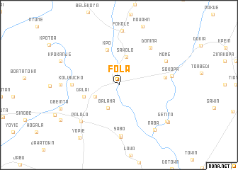 map of Fola