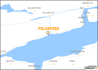 map of Foldafoss