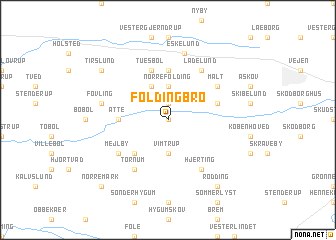 map of Foldingbro