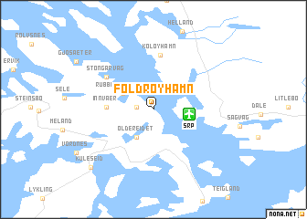 map of Foldrøyhamn