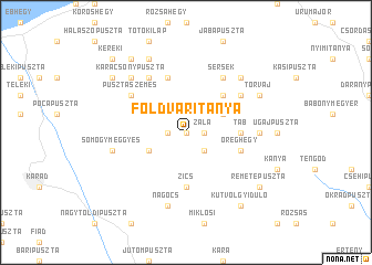 map of Földváritanya