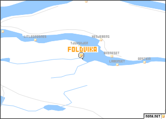 map of Foldvika