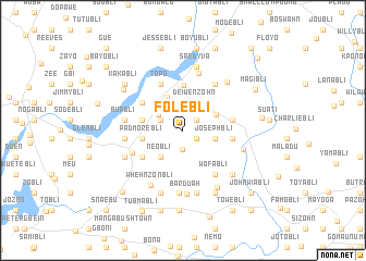 map of Folebli