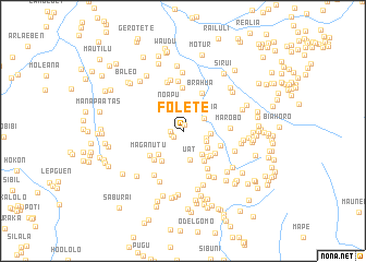 map of Folete