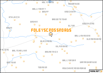 map of Foleyʼs Cross Roads