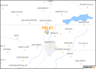 map of Foley