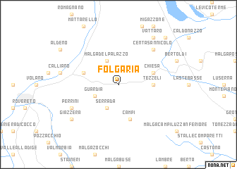 map of Folgaria