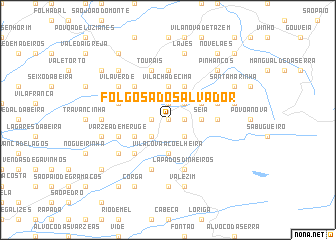 map of Folgosa do Salvador