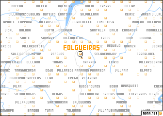 map of Folgueiras