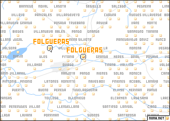 map of Folgueras