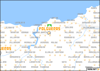 map of Folgueras