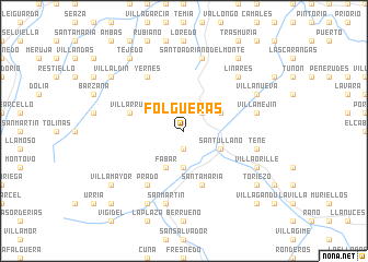 map of Folgueras