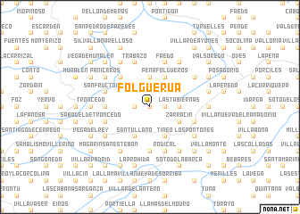 map of Folguerúa
