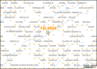 map of Folhada