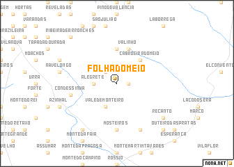 map of Folha do Meio