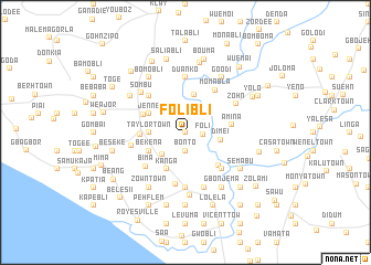 map of Folibli