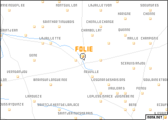 map of Folie