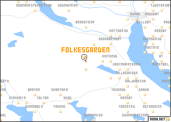 map of Folkesgården