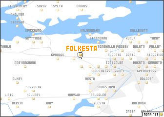 map of Folkesta