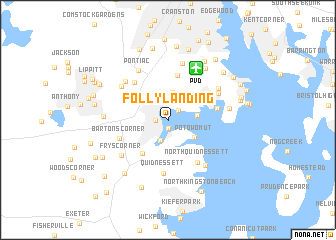 map of Folly Landing