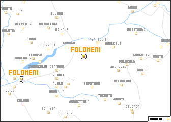 map of Folomeni