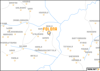 map of Folona