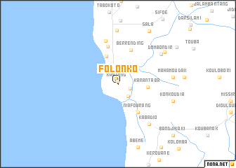 map of Folonko