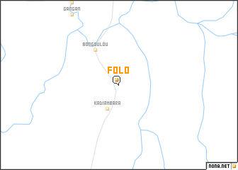 map of Folo