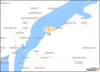 map of Folo
