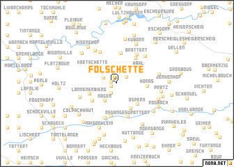 map of Folschette