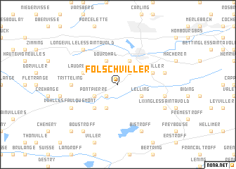 map of Folschviller