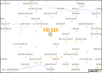map of Fölsen