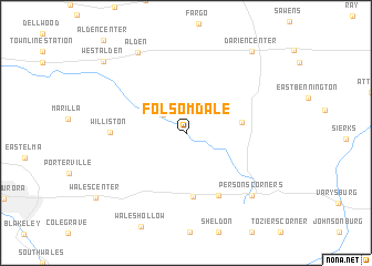 map of Folsomdale