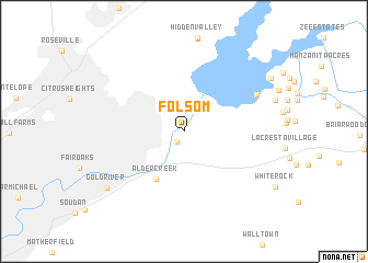 map of Folsom