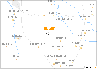 map of Folsom