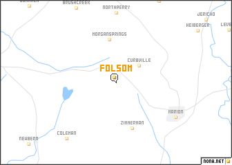 map of Folsom