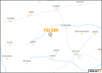 map of Folsom