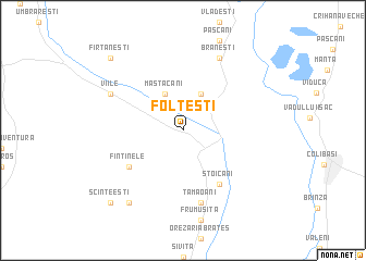 map of Folteşti