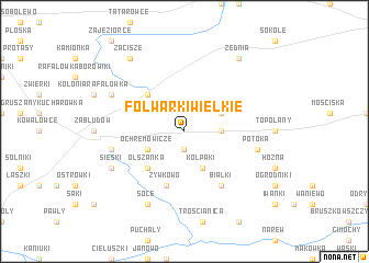 map of Folwarki Wielkie