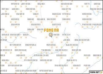 map of Fomena