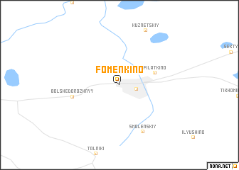 map of Fomenkino