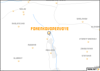 map of Fomenkovo Pervoye