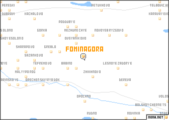 map of Fomina Gora