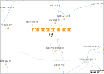 map of Fomino-Svechnikovo